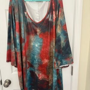 Colorful Tie-Dye Oversized Tunic